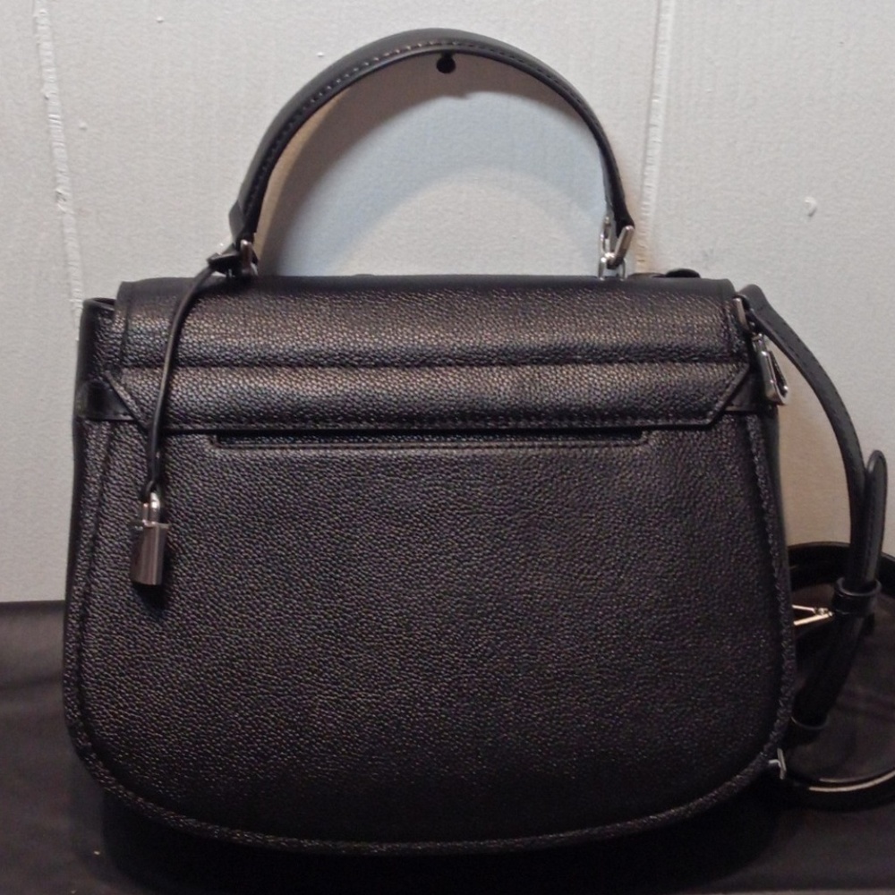 Michael Kors Cassie Lg Leather Flower Satchel - Picture 3 of 8